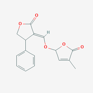 3-{[(4-methyl-5-oxo-2,5-dihydro-2-furanyl)oxy]methylene}-4-phenyldihydro-2(3H)-furanone