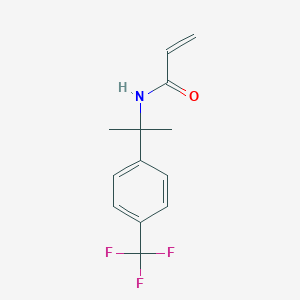 molecular formula C13H14F3NO B2960459 N-[2-[4-(Trifluoromethyl)phenyl]propan-2-yl]prop-2-enamide CAS No. 2361642-94-4