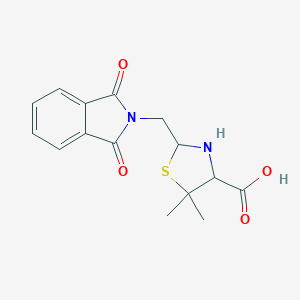 molecular formula C15H16N2O4S B296046 2-[(1,3-dioxo-1,3-dihydro-2H-isoindol-2-yl)methyl]-5,5-dimethyl-1,3-thiazolidine-4-carboxylic acid 