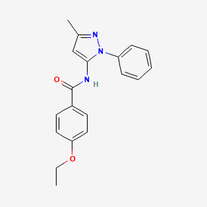 molecular formula C19H19N3O2 B2960469 4-乙氧基-N-(3-甲基-1-苯基-1H-吡唑-5-基)苯甲酰胺 CAS No. 1171568-77-6