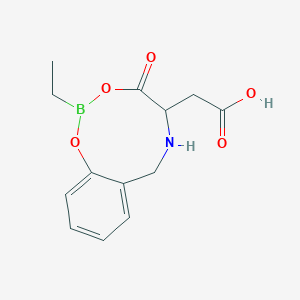 (2-Ethyl-4-oxo-4,5,6,7-tetrahydro-1,3,6,2-benzodioxazaboronin-5-yl)acetic acid