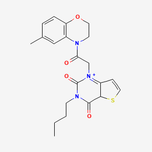 3-butyl-1-[2-(6-methyl-3,4-dihydro-2H-1,4-benzoxazin-4-yl)-2-oxoethyl]-1H,2H,3H,4H-thieno[3,2-d]pyrimidine-2,4-dione