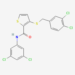 3-[(3,4-dichlorobenzyl)sulfanyl]-N-(3,5-dichlorophenyl)-2-thiophenecarboxamide