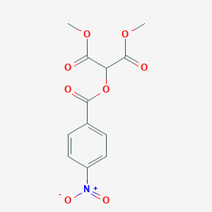 molecular formula C12H11NO8 B296049 Dimethyl 2-({4-nitrobenzoyl}oxy)malonate 