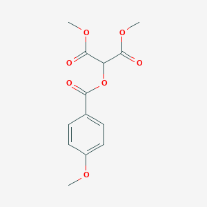molecular formula C13H14O7 B296050 Dimethyl 2-[(4-methoxybenzoyl)oxy]malonate 
