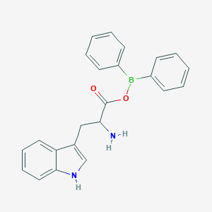 2-[(diphenylboryl)oxy]-1-(1H-indol-3-ylmethyl)-2-oxoethylamine
