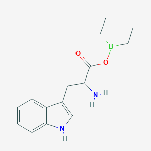 molecular formula C15H21BN2O2 B296054 2-[(diethylboryl)oxy]-1-(1H-indol-3-ylmethyl)-2-oxoethylamine 