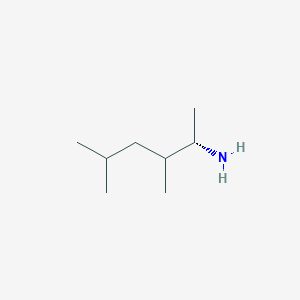 molecular formula C8H19N B2960547 (2S)-3,5-Dimethylhexan-2-amine CAS No. 2248215-19-0