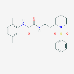 molecular formula C24H31N3O4S B2960551 N1-(2,5-二甲基苯基)-N2-(2-(1-甲苯磺酰基哌啶-2-基)乙基)草酰胺 CAS No. 898368-68-8