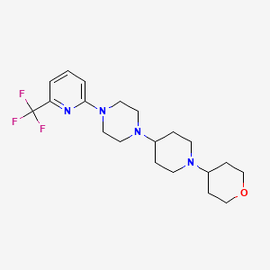 1-(1-(tetrahydro-2H-pyran-4-yl)piperidin-4-yl)-4-(6-(trifluoromethyl)pyridin-2-yl)piperazine