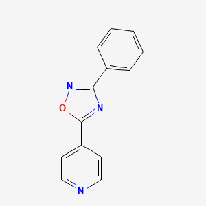 molecular formula C13H9N3O B2960563 4-(3-Phenyl-1,2,4-oxadiazol-5-yl)pyridine CAS No. 4969-62-4