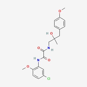 molecular formula C20H23ClN2O5 B2960566 N1-(5-氯-2-甲氧基苯基)-N2-(2-羟基-3-(4-甲氧基苯基)-2-甲基丙基)草酰胺 CAS No. 1396873-83-8