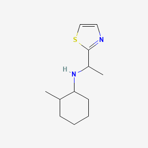 molecular formula C12H20N2S B2960576 2-methyl-N-[1-(1,3-thiazol-2-yl)ethyl]cyclohexan-1-amine CAS No. 1338959-85-5
