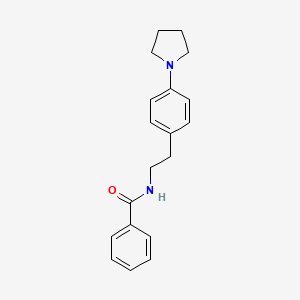 molecular formula C19H22N2O B2960579 N-(4-(吡咯烷-1-基)苯乙基)苯甲酰胺 CAS No. 953168-79-1