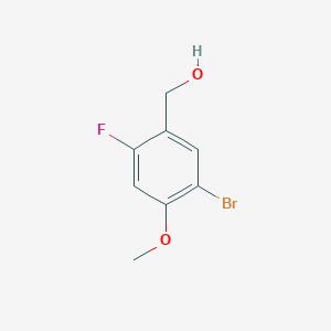 molecular formula C8H8BrFO2 B2960610 (5-Bromo-2-fluoro-4-methoxyphenyl)methanol CAS No. 1260903-35-2
