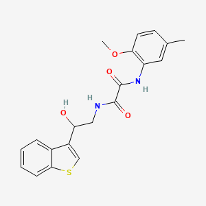 molecular formula C20H20N2O4S B2960681 N1-(2-(benzo[b]thiophen-3-yl)-2-hydroxyethyl)-N2-(2-methoxy-5-methylphenyl)oxalamide CAS No. 2034571-17-8