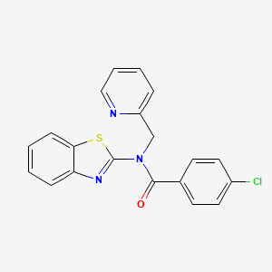 N-(benzo[d]thiazol-2-yl)-4-chloro-N-(pyridin-2-ylmethyl)benzamide