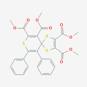 Tetramethyl 9,10-diphenyl-1,4,8-trithiaspiro[4.5]deca-2,6,9-triene-2,3,6,7-tetracarboxylate