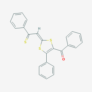 molecular formula C24H16OS3 B296074 Phenyl[5-phenyl-2-(2-phenyl-2-thioxoethylidene)-1,3-dithiol-4-yl]methanone 