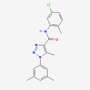 molecular formula C19H19ClN4O B2960745 N-(5-氯-2-甲基苯基)-1-(3,5-二甲基苯基)-5-甲基-1H-1,2,3-三唑-4-甲酰胺 CAS No. 866847-97-4
