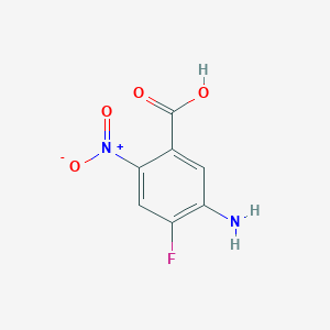 molecular formula C7H5FN2O4 B2960756 5-氨基-4-氟-2-硝基苯甲酸 CAS No. 53994-61-9