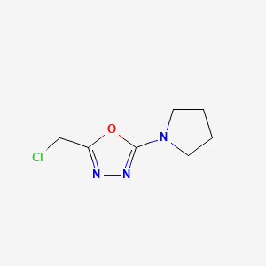 B2960761 2-(Chloromethyl)-5-(pyrrolidin-1-yl)-1,3,4-oxadiazole CAS No. 1700444-24-1