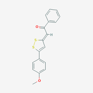 molecular formula C18H14O2S2 B296077 2-[5-(4-methoxyphenyl)-3H-1,2-dithiol-3-ylidene]-1-phenylethanone 
