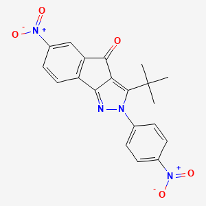 3-(Tert-butyl)-2-(4-nitrophenyl)-6-nitroindeno[3,2-C]pyrazol-4-one