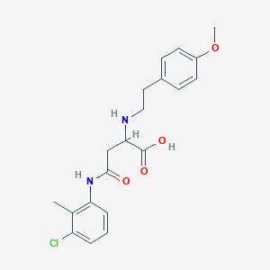4-((3-Chloro-2-methylphenyl)amino)-2-((4-methoxyphenethyl)amino)-4-oxobutanoic acid