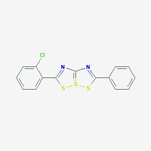 molecular formula C15H9ClN2S3 B296079 2-(2-Chlorophenyl)-6-phenyl-4lambda~4~-[1,2,4]dithiazolo[5,1-e][1,2,4]dithiazole 