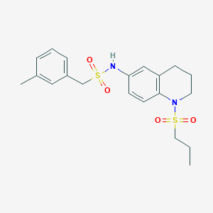 N-(1-(propylsulfonyl)-1,2,3,4-tetrahydroquinolin-6-yl)-1-(m-tolyl)methanesulfonamide