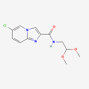 6-chloro-N-(2,2-dimethoxyethyl)imidazo[1,2-a]pyridine-2-carboxamide