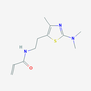 N-{2-[2-(dimethylamino)-4-methyl-1,3-thiazol-5-yl]ethyl}prop-2-enamide