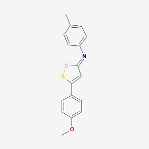 molecular formula C17H15NOS2 B296081 N-[5-(4-methoxyphenyl)-3H-1,2-dithiol-3-ylidene]-N-(4-methylphenyl)amine 