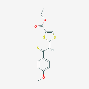 Ethyl 2-[2-(4-methoxyphenyl)-2-thioxoethylidene]-1,3-dithiole-4-carboxylate