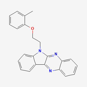 molecular formula C23H19N3O B2960831 6-[2-(2-甲基苯氧基)乙基]-6H-吲哚并[2,3-b]喹喔啉 CAS No. 637756-18-4