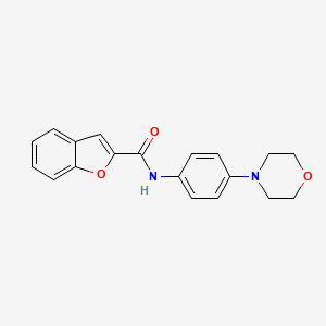 molecular formula C19H18N2O3 B2960835 N-[4-(morpholin-4-yl)phenyl]-1-benzofuran-2-carboxamide CAS No. 332042-62-3
