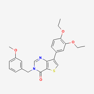 7-(3,4-diethoxyphenyl)-3-(3-methoxybenzyl)thieno[3,2-d]pyrimidin-4(3H)-one