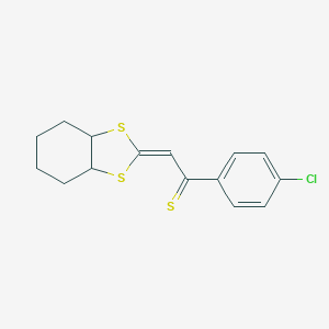 1-(4-Chlorophenyl)-2-hexahydro-1,3-benzodithiol-2-ylideneethanethione