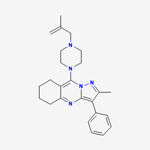 2-Methyl-9-(4-(2-methylallyl)piperazin-1-yl)-3-phenyl-5,6,7,8-tetrahydropyrazolo[5,1-b]quinazoline