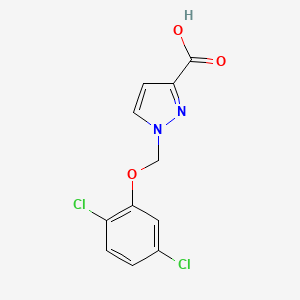 molecular formula C11H8Cl2N2O3 B2960861 1-[(2,5-dichlorophenoxy)methyl]-1H-pyrazole-3-carboxylic acid CAS No. 1006474-43-6