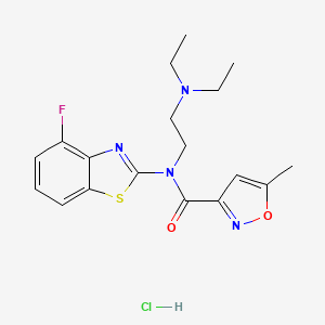 N-(2-(diethylamino)ethyl)-N-(4-fluorobenzo[d]thiazol-2-yl)-5-methylisoxazole-3-carboxamide hydrochloride