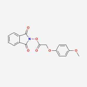 molecular formula C17H13NO6 B2960874 (1,3-Dioxoisoindol-2-yl) 2-(4-methoxyphenoxy)acetate CAS No. 900634-65-3