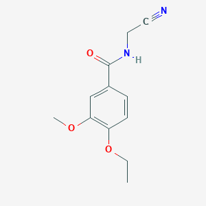molecular formula C12H14N2O3 B2960875 N-(cyanomethyl)-4-ethoxy-3-methoxybenzamide CAS No. 1311929-01-7