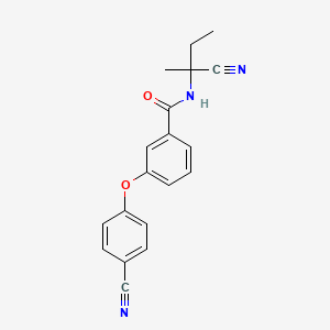 N-(1-cyano-1-methylpropyl)-3-(4-cyanophenoxy)benzamide
