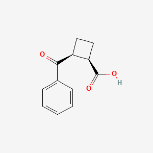 molecular formula C12H12O3 B2960898 (1R,2S)-2-苯甲酰环丁烷-1-羧酸 CAS No. 2166274-55-9