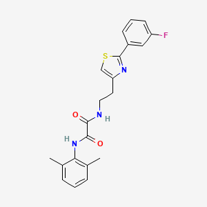 N1-(2,6-dimethylphenyl)-N2-(2-(2-(3-fluorophenyl)thiazol-4-yl)ethyl)oxalamide