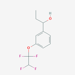molecular formula C11H12F4O2 B2960917 1-[3-(1,1,2,2-Tetrafluoroethoxy)phenyl]-1-propanol CAS No. 1443309-54-3
