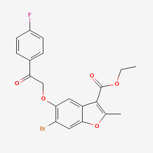 Ethyl 6-bromo-5-[2-(4-fluorophenyl)-2-oxoethoxy]-2-methyl-1-benzofuran-3-carboxylate