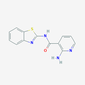 molecular formula C13H10N4OS B296094 2-amino-N-(1,3-benzothiazol-2-yl)nicotinamide 